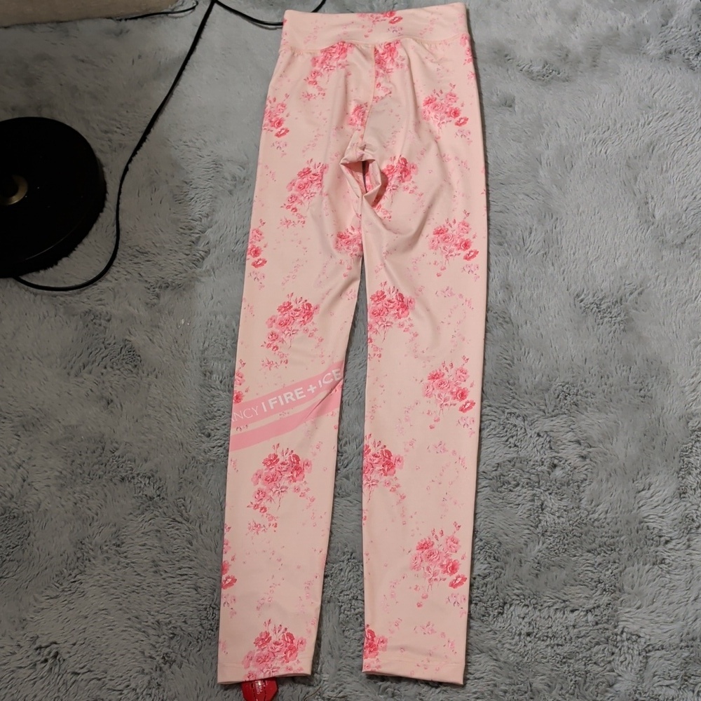 Bogner X LoveShackFancy Fire & Ice Lovely Base Layer Pants sz XXS Magenta Glow - Picture 6 of 16